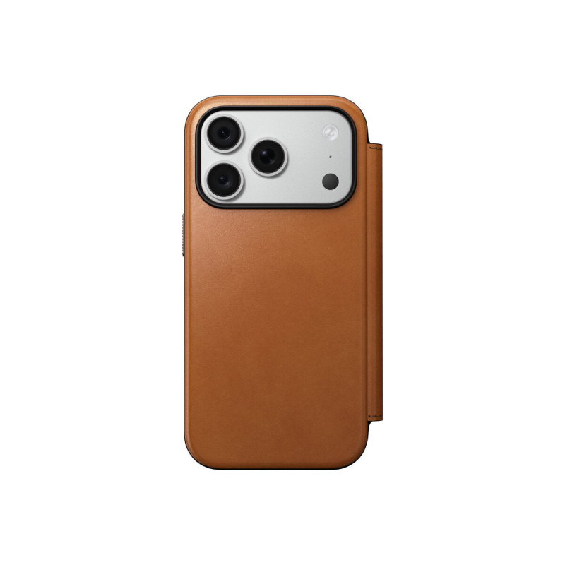 Nomad Modern Leather (Horween) MagSafe kožený kryt iPhone 18 Pro Max Burgundy