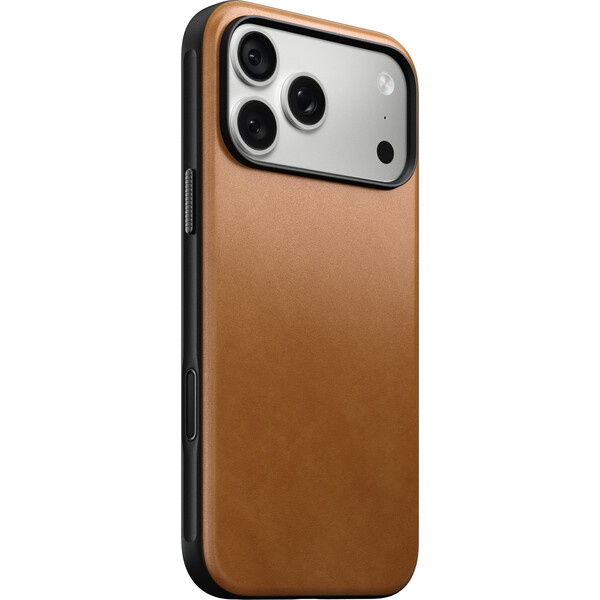 Nomad Modern Leather MagSafe kožený kryt iPhone 17 Pro Max/18 Pro Max English Tan