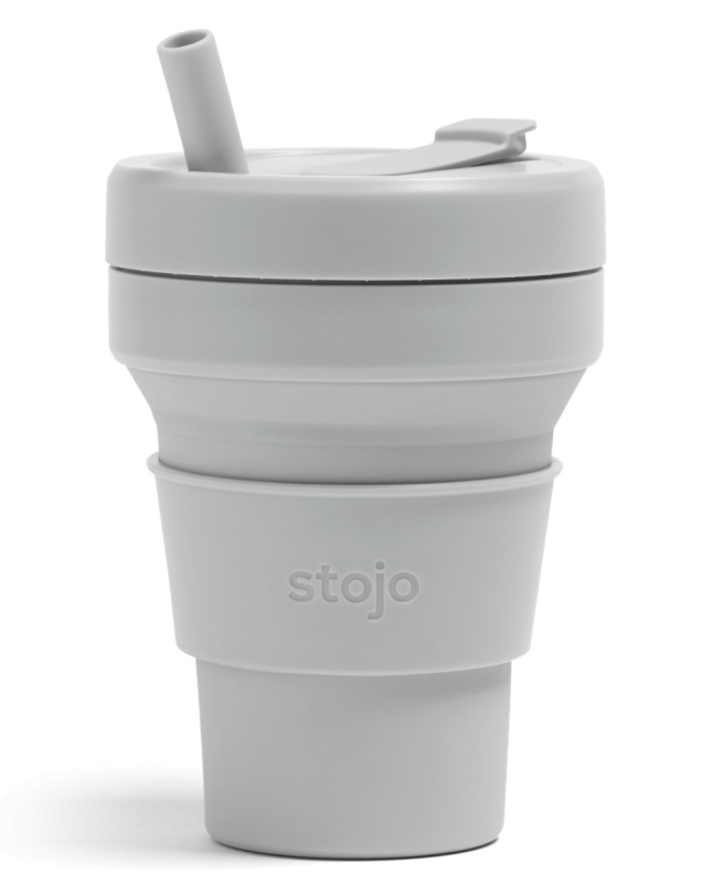 Stojo skládací kelímek Maxi, 470 ml Barva: Světle šedá