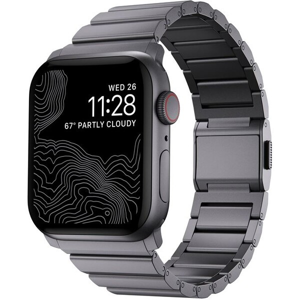 Hliníkový řemínek pro Apple Watch Nomad - vesmírně šedý