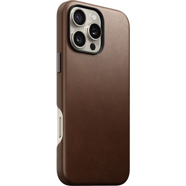 Nomad Traditional Leather Case MagSafe kryt iPhone 16 Pro Max hnědý