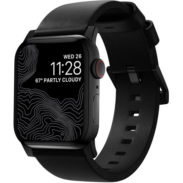 Nomad Modern Band řemínek Apple Watch 41mm/42mm tmavě hnědá/černá