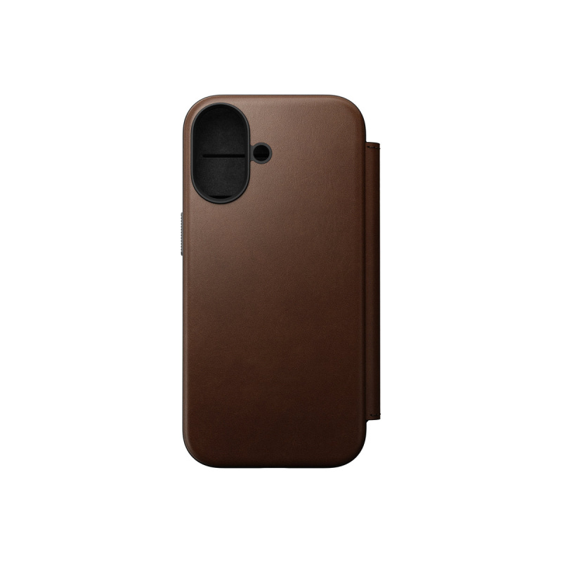 Nomad Modern Leather Folio MagSafe kožené pouzdro iPhone 17 Brown