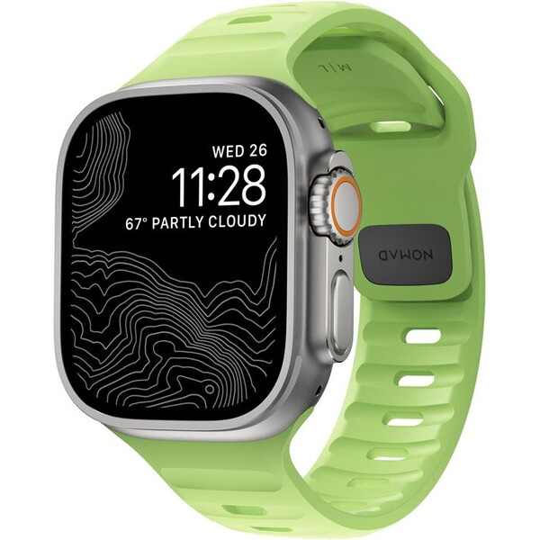 Řemínek pro Apple Watch 42/44/45/49 mm Nomad Sport Strap Glow 2.0
