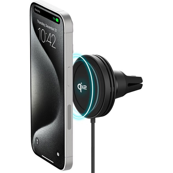 iOttie Velox Mini Qi2 Wireless Air Vent Mount VLXWCG212 Černá