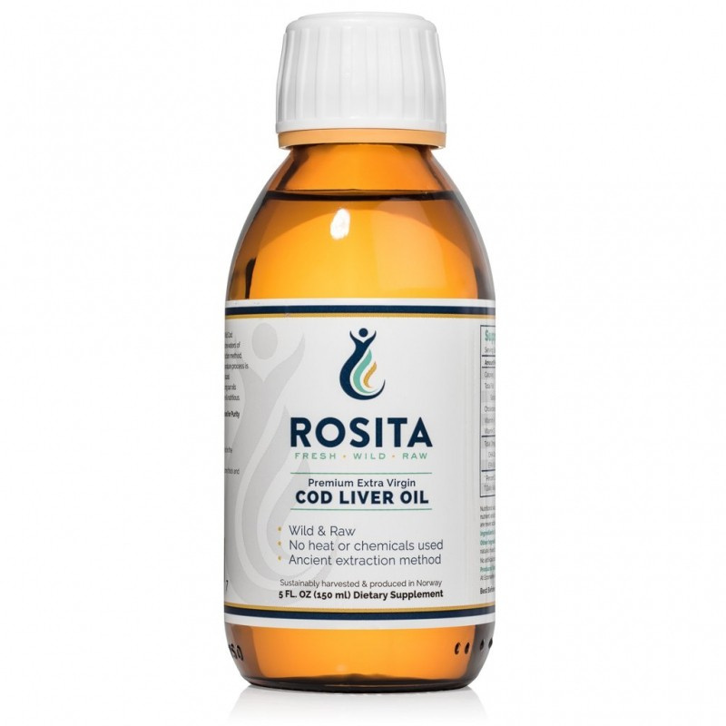 ROSITA RAW Olej z tresčích jater - 150ml (Norsko) ROSI2