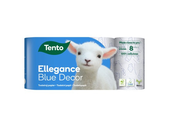Toaletní papír Tento Cool Aqua - 3 vrstvý, 8 rolí