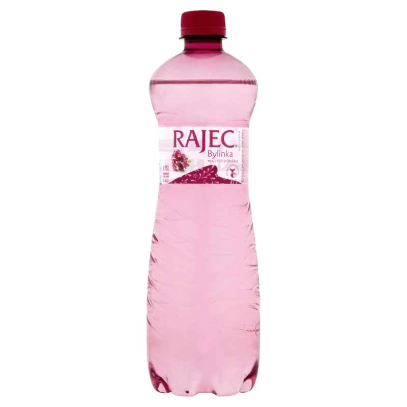 Ochucená voda Rajec - mateřídouška, neperlivá,  8x 0,75 l