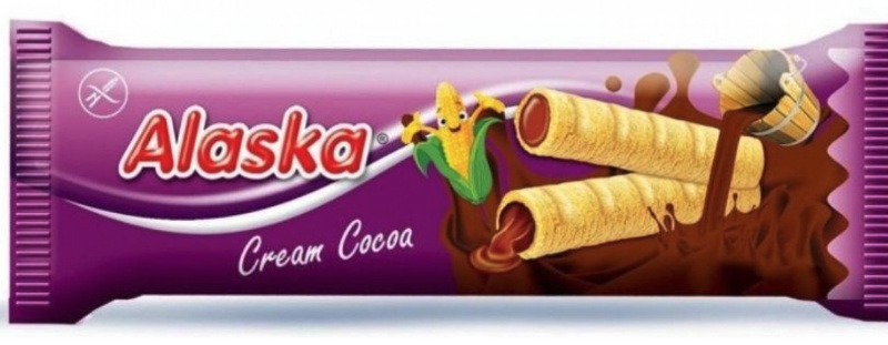 Alaska Kukuřičné trubičky kakaový krém 18 g