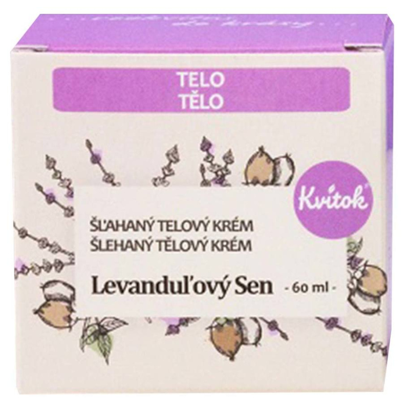 Kvitok Tělový šlehaný krém Levandulový sen, 60 ml