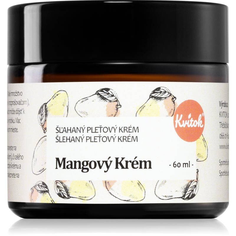Kvitok Mangový krém pro citlivou a suchou pleť, 60 ml