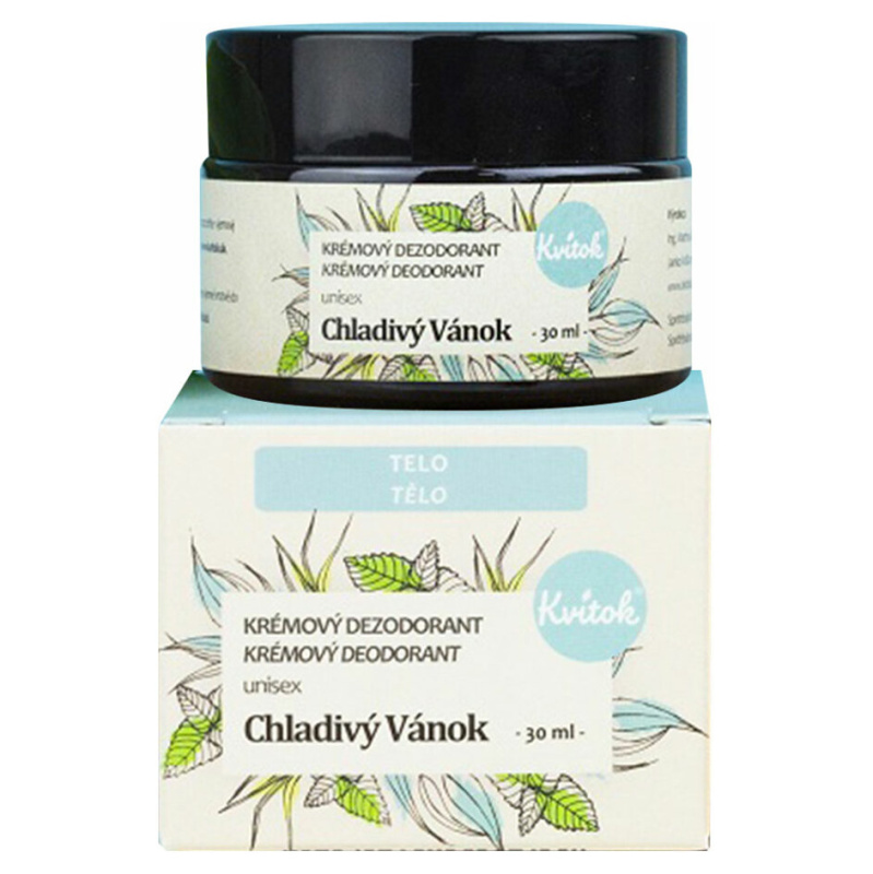Kvitok Krémový deodorant Chladivý vánek, 30 ml