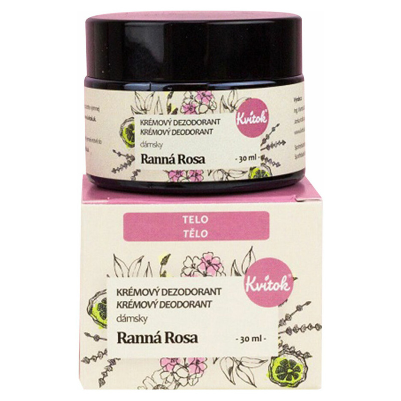 Kvitok Dámský krémový deodorant Ranní rosa, 30 ml
