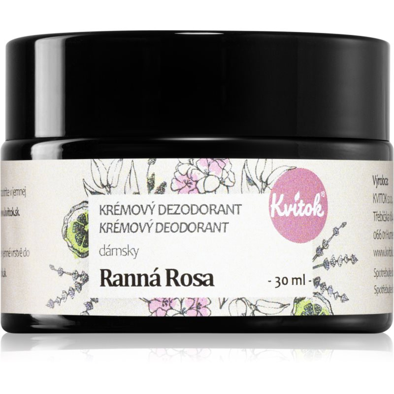 Kvitok Dámský krémový deodorant Ranní rosa, 30 ml