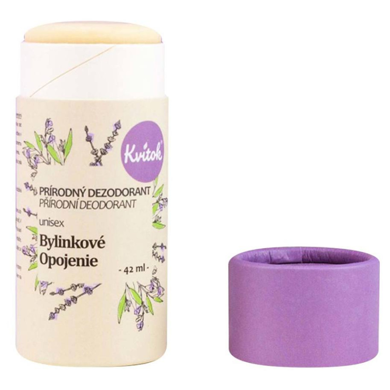 Kvitok Tuhý deodorant Bylinkové opojení - účinný až 24 hodin, 42 ml