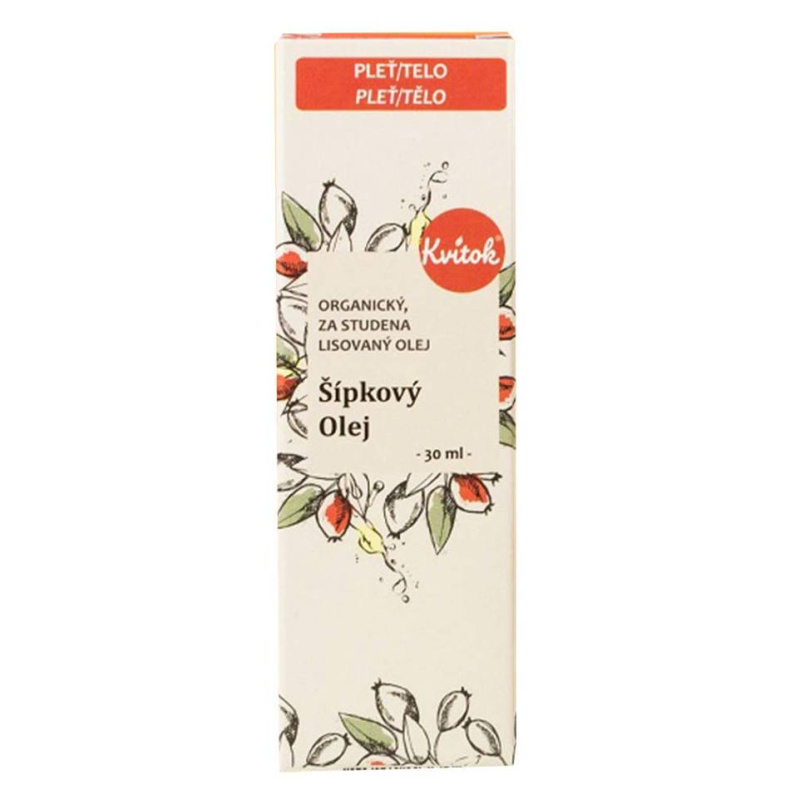 Kvitok Šípkový olej BIO za studena lisovaný, 30 ml