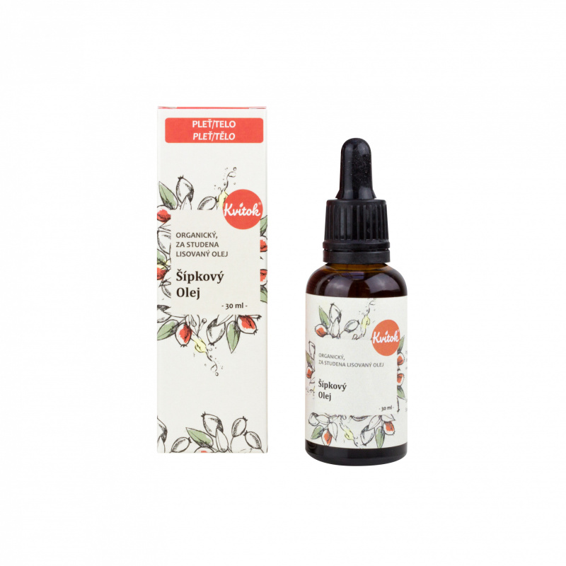 Kvitok Šípkový olej BIO za studena lisovaný, 30 ml
