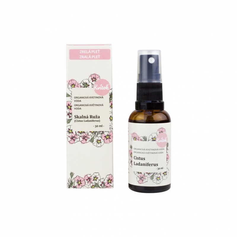 Kvitok Květová voda skalní růže BIO, 30 ml