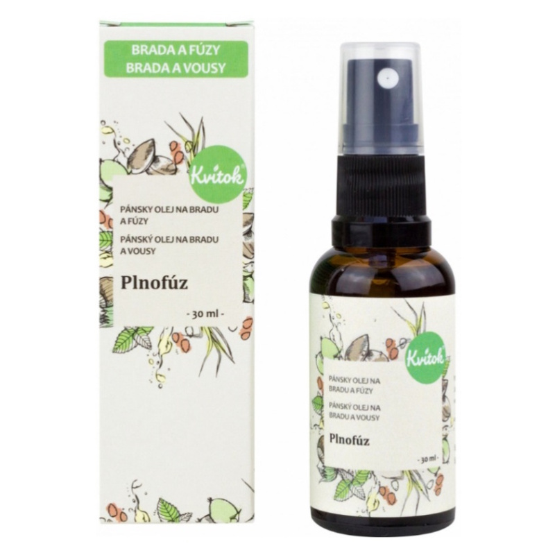 Kvitok Ošetřující olej na bradu a vousy Plnovous, 30 ml