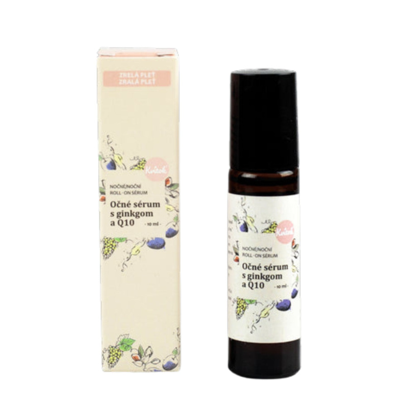 Kvitok Roll-on sérum na oční okolí s koenzymem Q10 noční, 10 ml