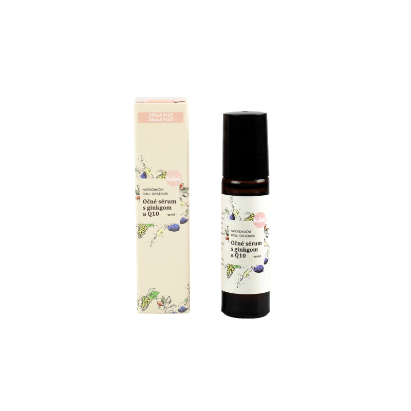 Kvitok Roll-on sérum na oční okolí s koenzymem Q10 noční, 10 ml