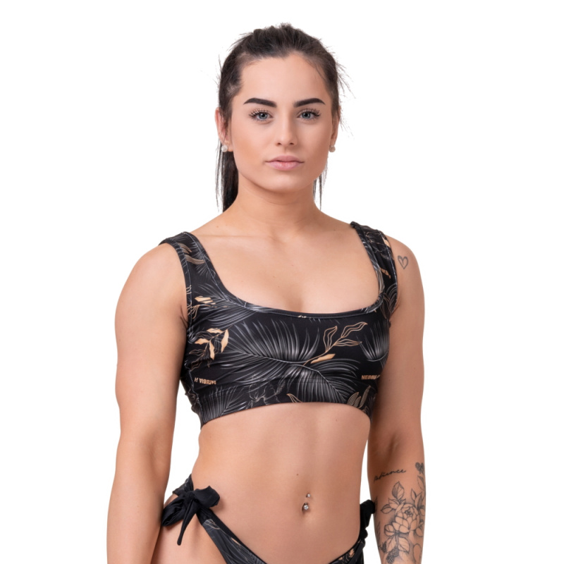 Dámský plavkový top Nebbia Miami Sporty Bralette 554 Volcanic Black M