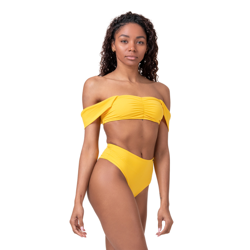 Dámský plavkový top Nebbia Miami Retro Top 553 Yellow M