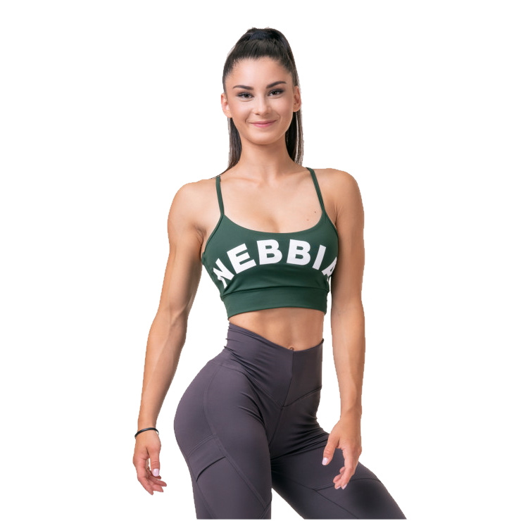 Sportovní podprsenka Nebbia Classic Hero 579 Dark Green L