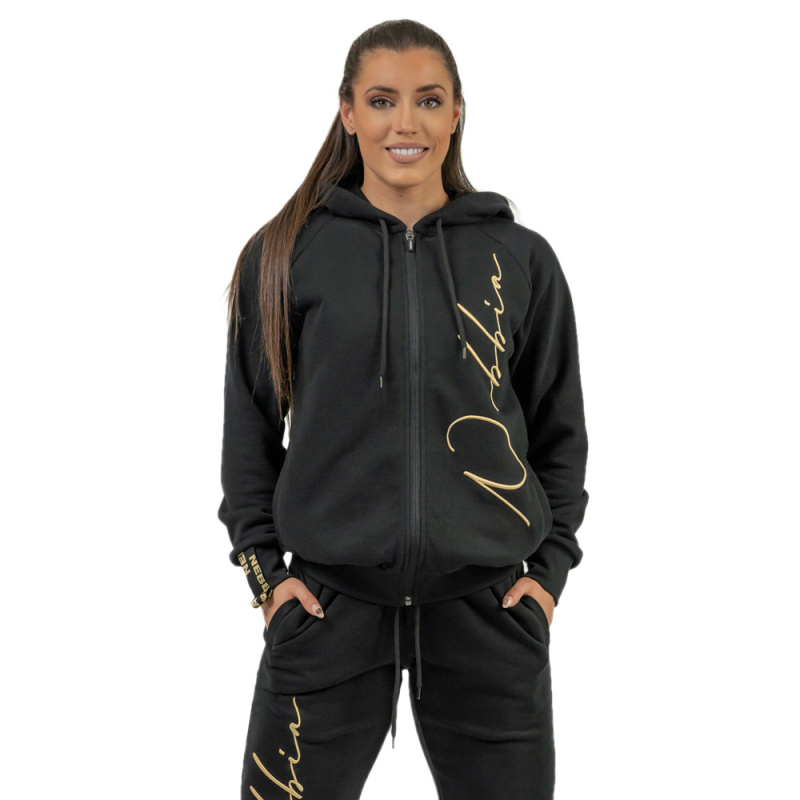 Nebbia Intense Dámská Sportovní mikina 845 gold - XS