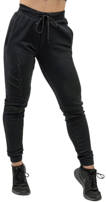 Nebbia Intense Dámské volné tepláky 846 černé - M