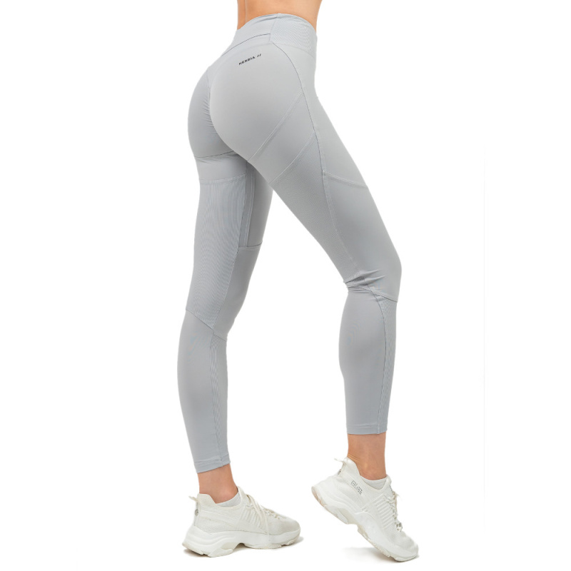 Tvarující legíny s vysokým pasem Nebbia GLUTE PUMP 247 Grey S