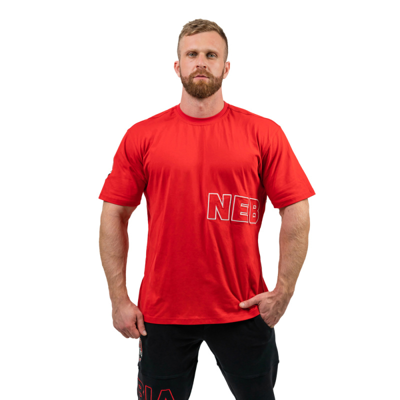 Tričko s krátkým rukávem Nebbia Dedication 709 Red L