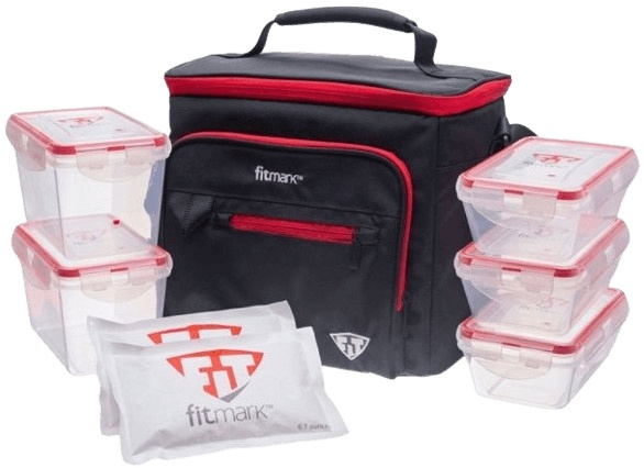 Fitmark termotaška na jídlo THE LOCKER - černo/červená