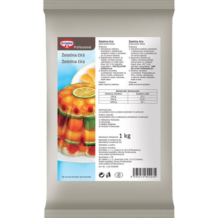 Dr. Oetker Želatina čirá 1 kg