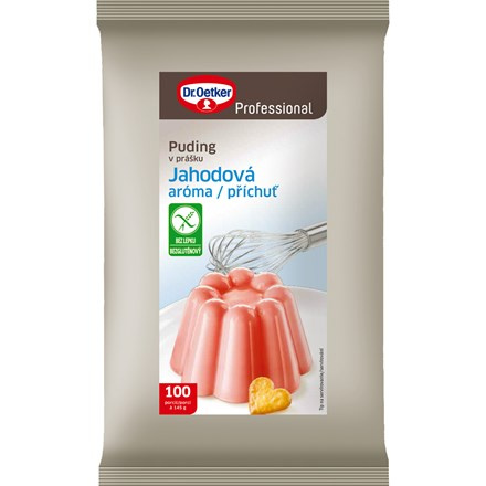 Dr. Oetker Puding s příchutí jahody 1 kg