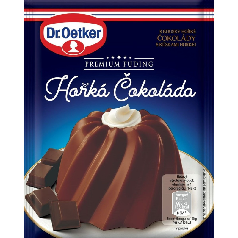 Dr.Oetker Premium puding Hořká čokoláda