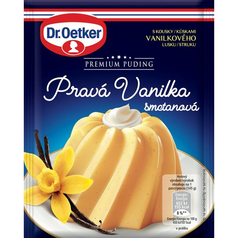 Dr.Oetker Premium puding Pravá vanilka smetanová