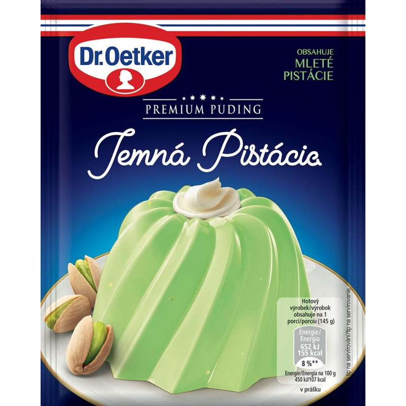 Dr.Oetker Premium puding Jemný pistáciový