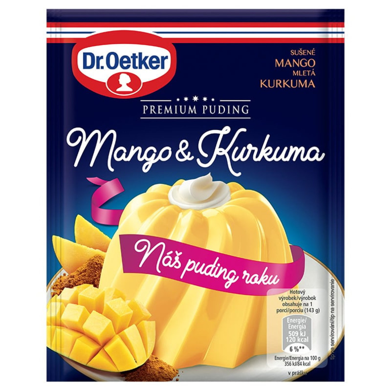 Dr.Oetker Premium puding Mango & kurkuma
