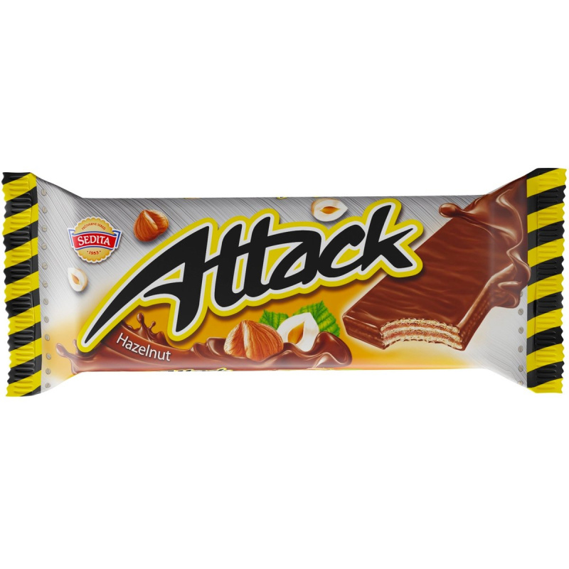 Sedita Attack lískový oříšek oplatky