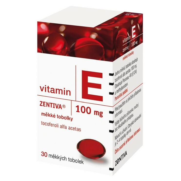 VITAMIN E ZENTIVA 100MG Měkká tobolka 30