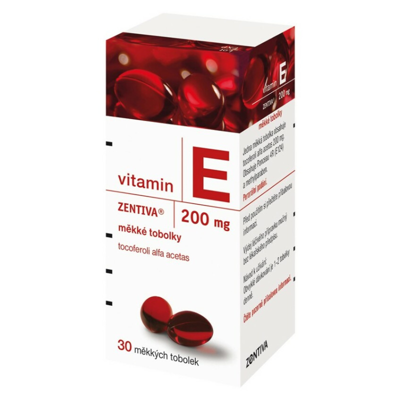VITAMIN E ZENTIVA 200MG Měkká tobolka 30