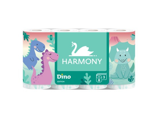 Harmony Dino toaletní papír 8 rolí
