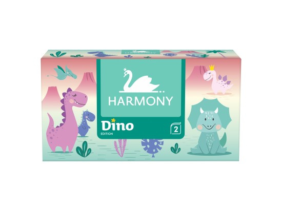 HARMONY Papírové kapesníky Dino 2vrstvé 150 ks