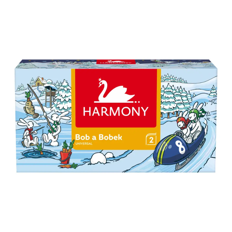 HARMONY Papírové kapesníky Dino 2vrstvé 150 ks