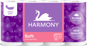 Harmony Soft Flora toaletní papír 3 vrstvý (8 ks)