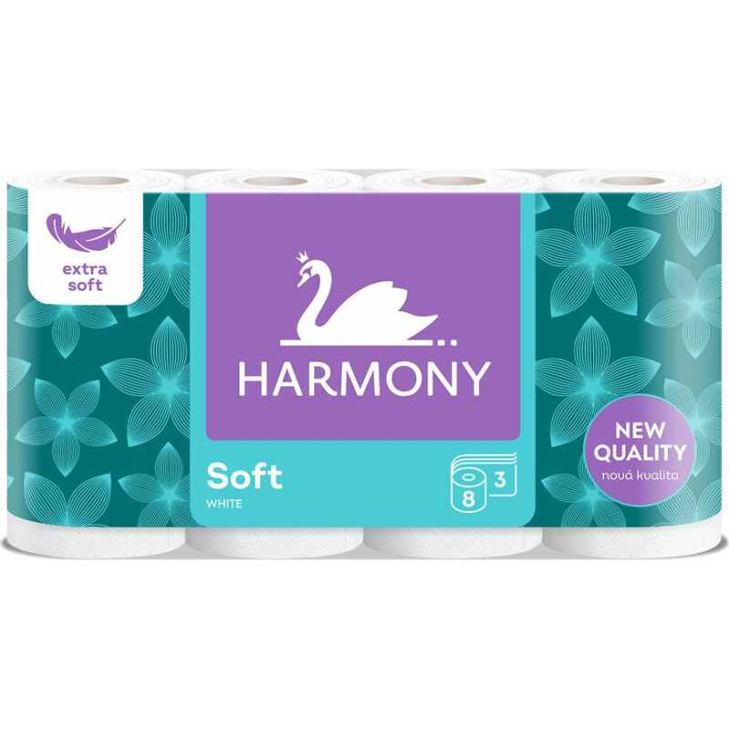 Harmony Soft toaletní papír 3 vrstvý (8 ks)