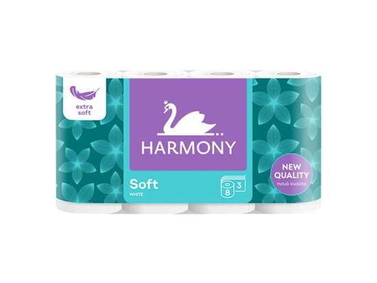 Harmony Soft toaletní papír 3 vrstvý (8 ks)