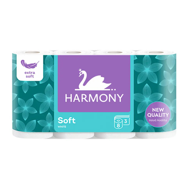 Harmony Soft toaletní papír 3 vrstvý (8 ks)