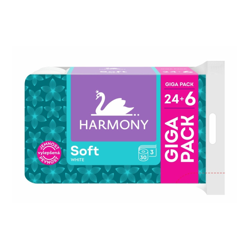 Harmony Soft toaletní papír giga pack 24+6 rolí